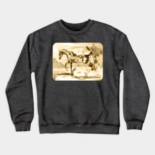 Arabian Horse Muted Fantasy. Crewneck Sweatshirt